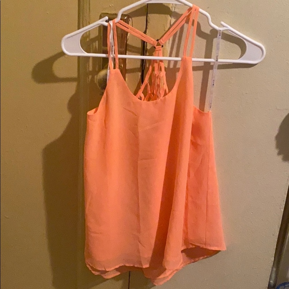 Peach Razorback blouse